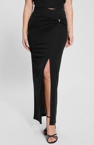 GUESS Aimee Embellished Ring Maxi Skirt
