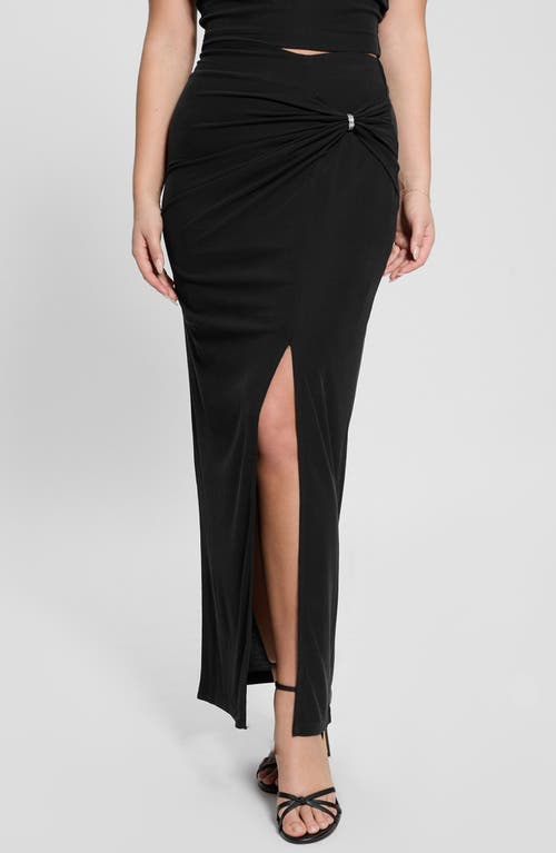 Guess Aimee Embellished Ring Maxi Skirt In Black