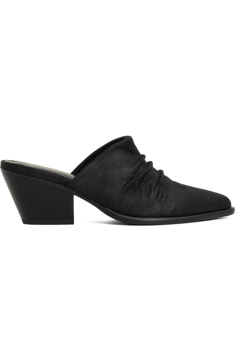 SHUSHOP Nicky Pointed Toe Mule, Alternate, color, Black Suede
