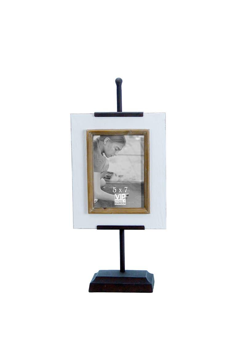 5x7 Photo Frame with Stand, Main, color, White