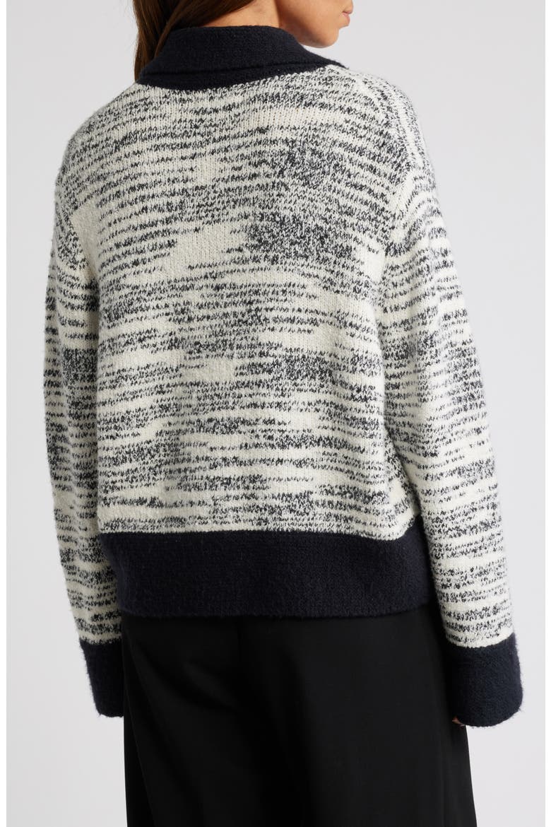 Luvia Collar Cardigan, Alternate, color, BLACK