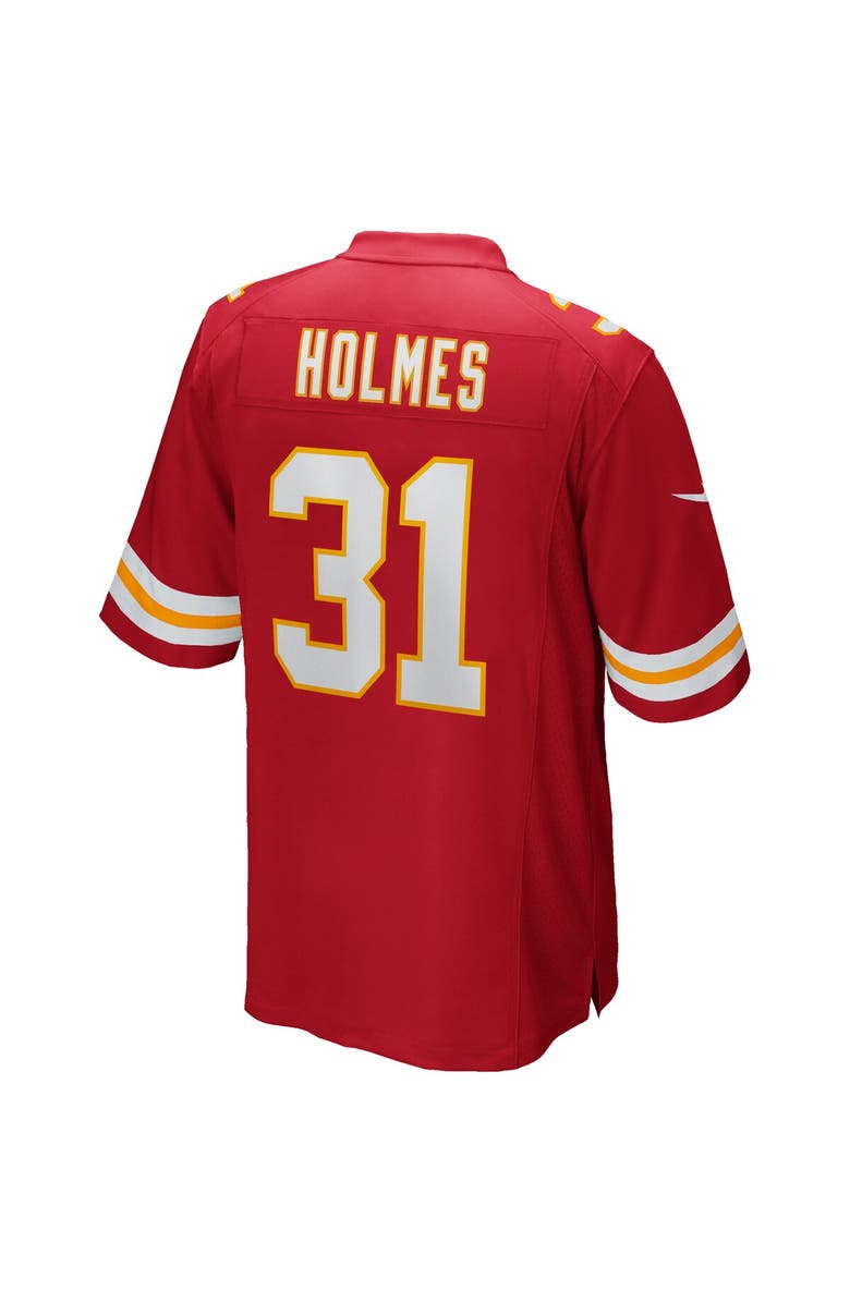 Nike Men's Nike Priest Holmes Red Kansas City Chiefs Game Retired Player Jersey, Alternate, color, 