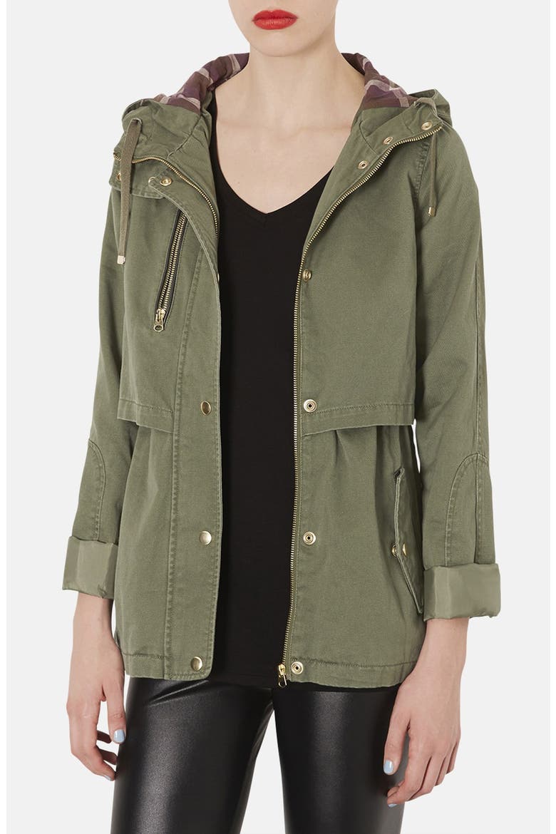 'Wilbert' Lightweight Parka, Main, color, KHAKI/ OLIVE