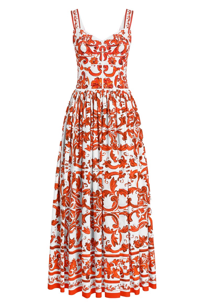 Maiolica Poplin Cocktail Dress, Alternate, color, S9000 VARIANTE ABBINATA