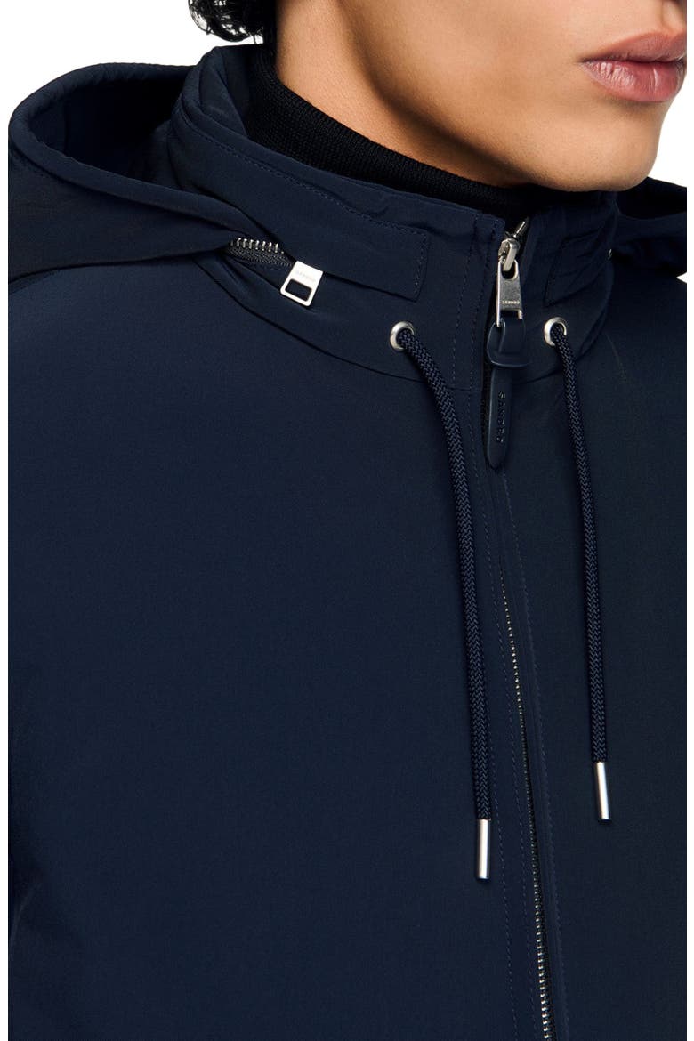 Hooded zip-up jacket, Alternate, color, Midnight blue