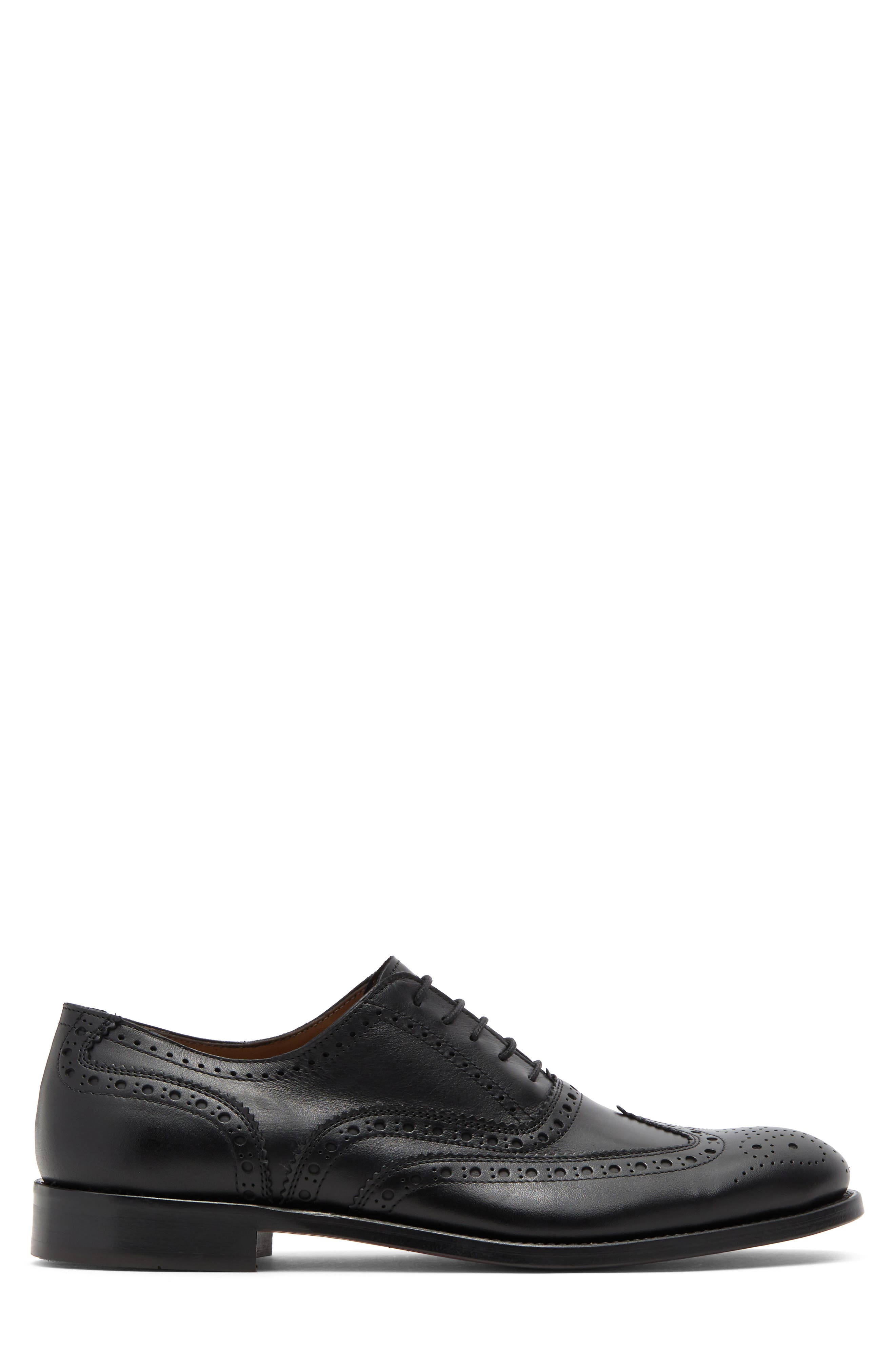 Antonio‎ Maurizi Wingtip NERO Leather Brogue Oxford Antonio Maurizi Wingtip Oxford Brogue Men Leather Dress Shoe  main image 4