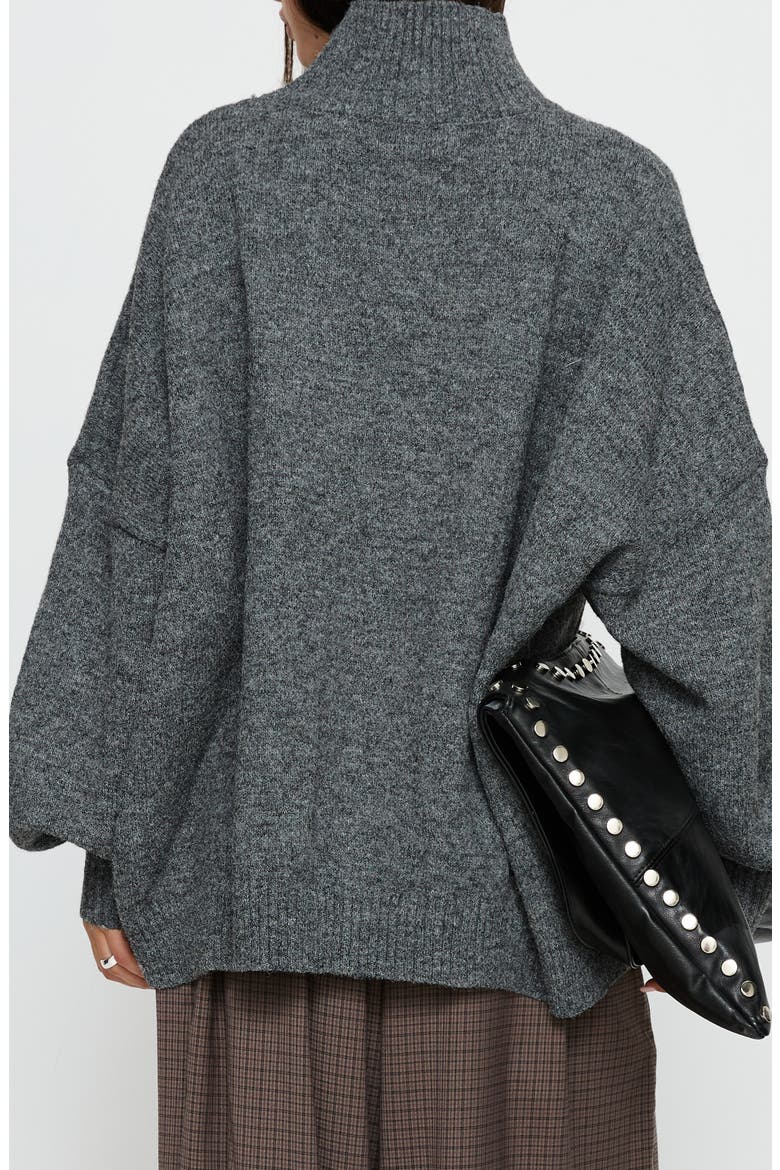 Patrizia Turtleneck Sweater, Alternate, color, GREY