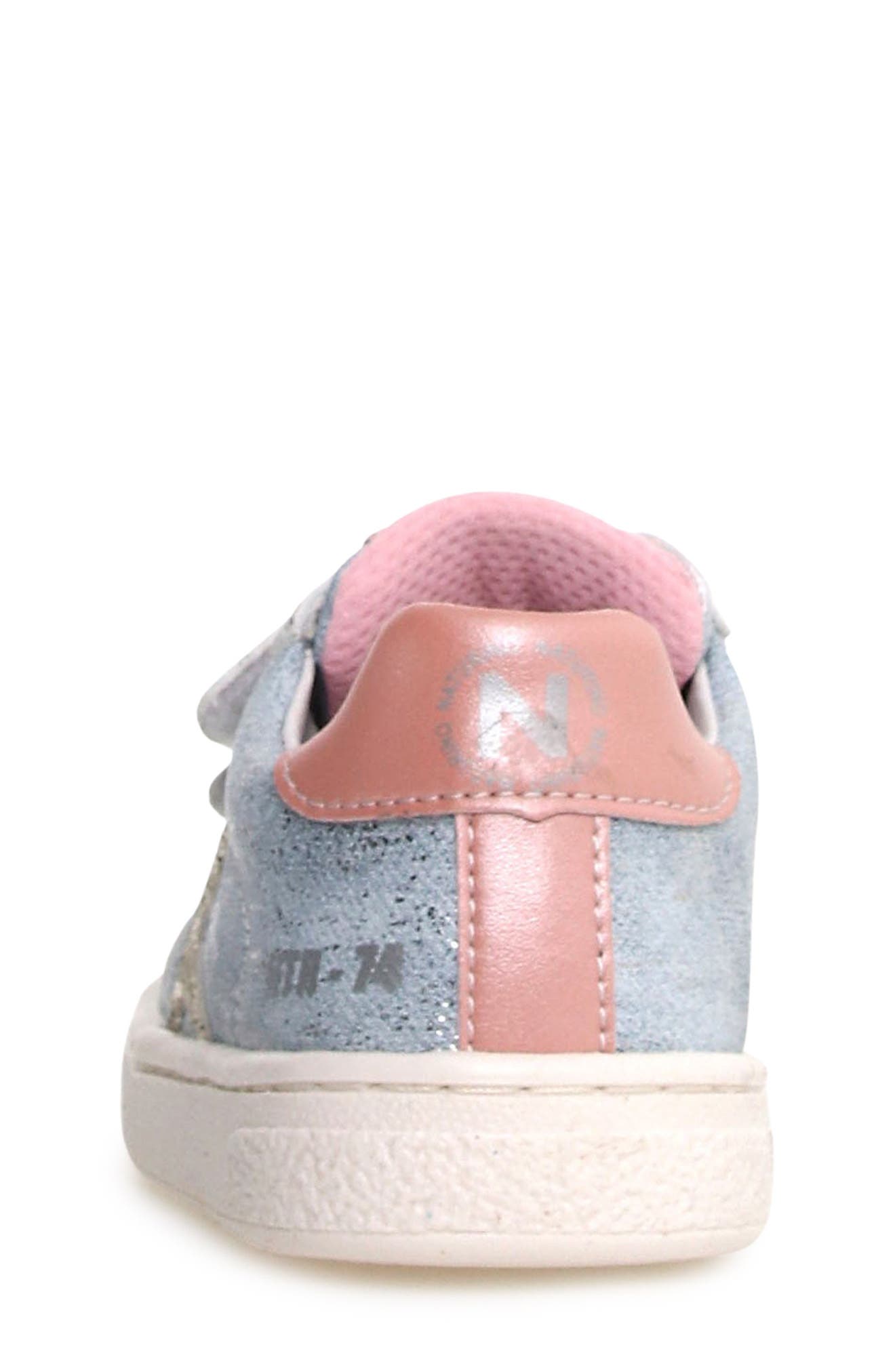 Naturino Pinn Sneaker, Alternate, color, Dream-Silver-Pink