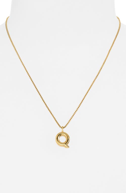 Open Edit Waterproof Bubble Initial Pendant Necklace