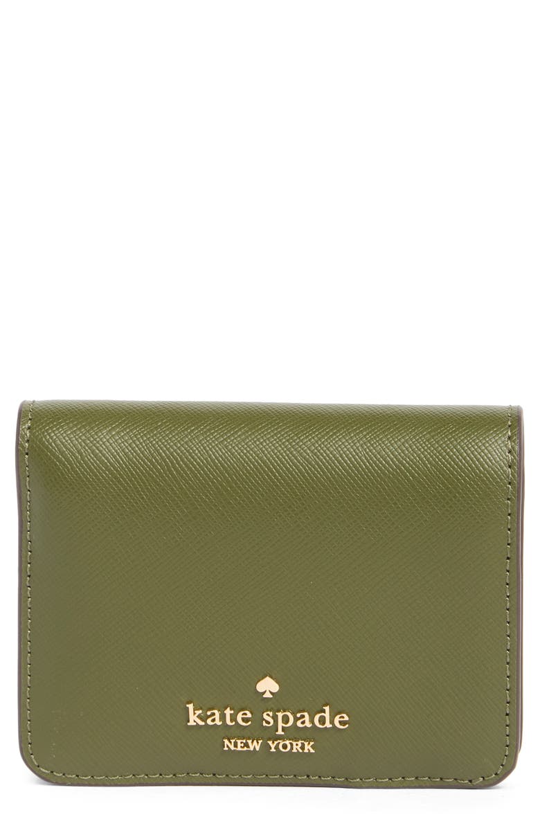 Kate Spade New York madison saffiano leather wallet, Main, color, Enchanted Green