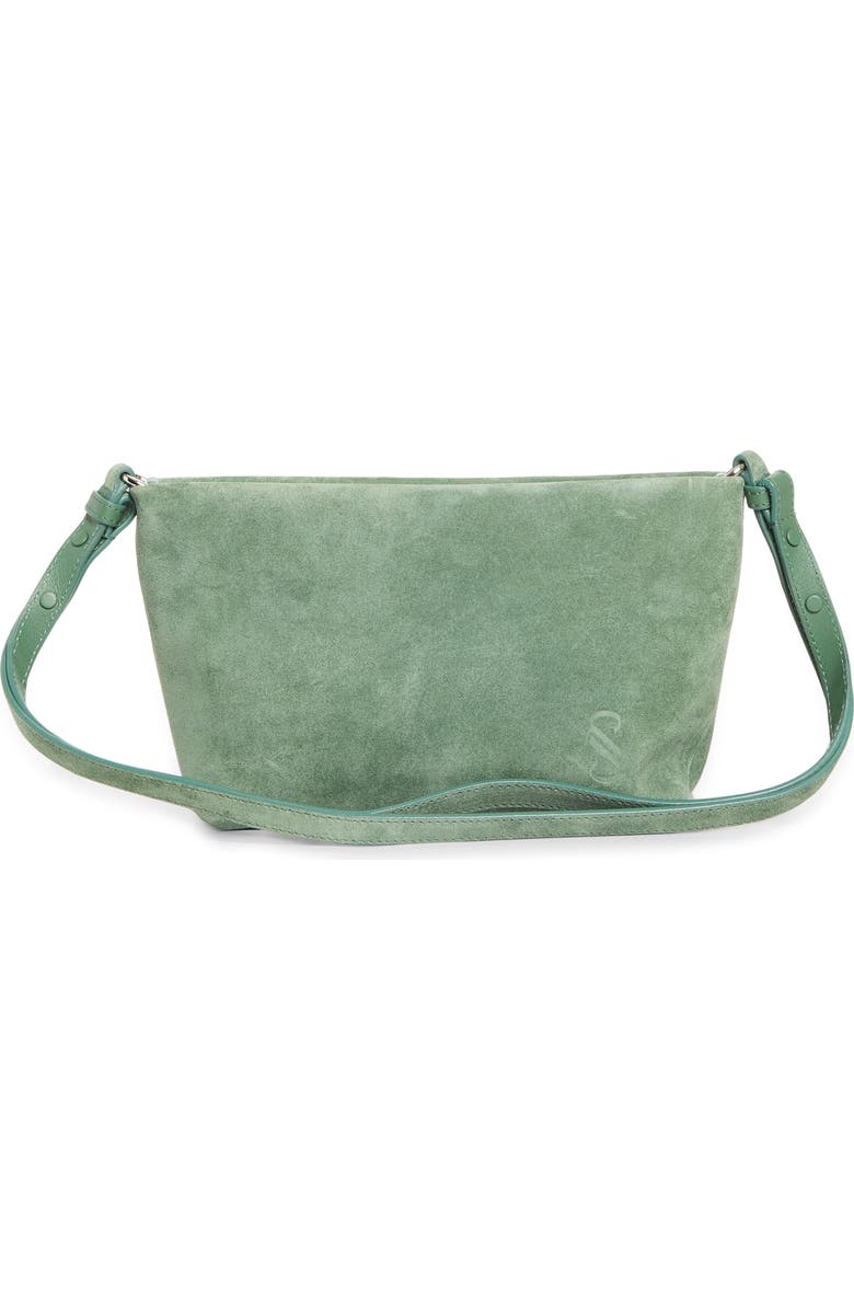 Proenza Schouler Bond Suede Shoulder Bag, Alternate, color, Patina