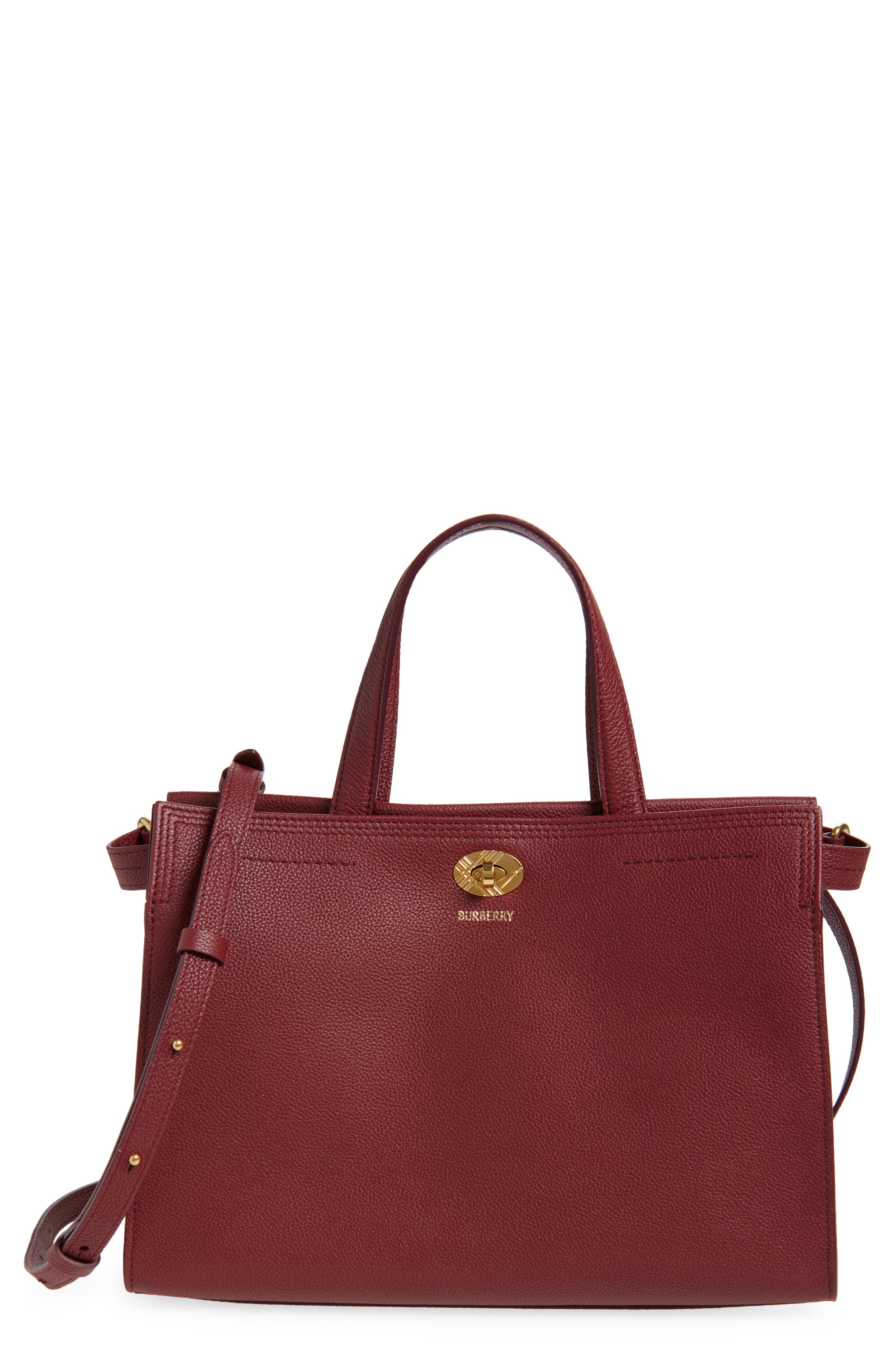 burberry pebbled leather tote