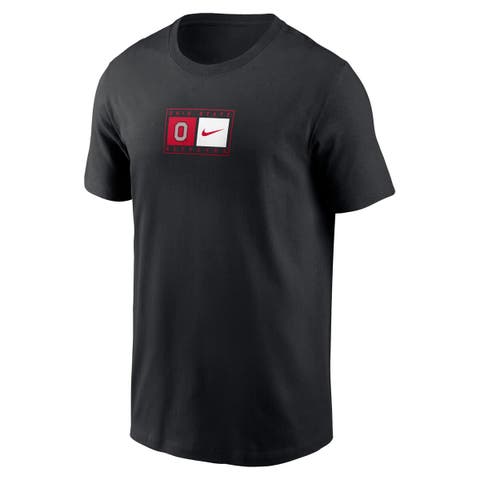 Men's Nike Black Ohio State Buckeyes Campus Logo Swoosh T-Shirt