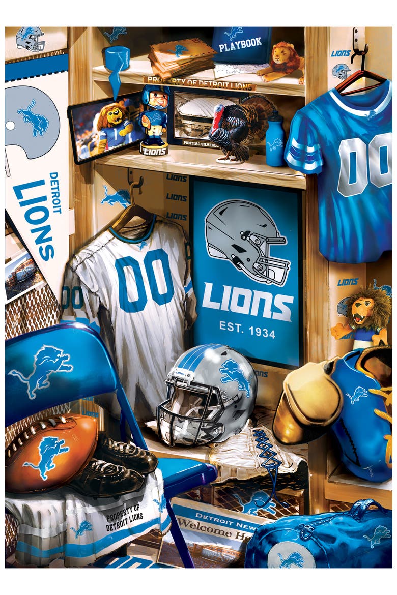 Detroit Lions Locker Room 500pc Puzzle, Alternate, color, Multicolor