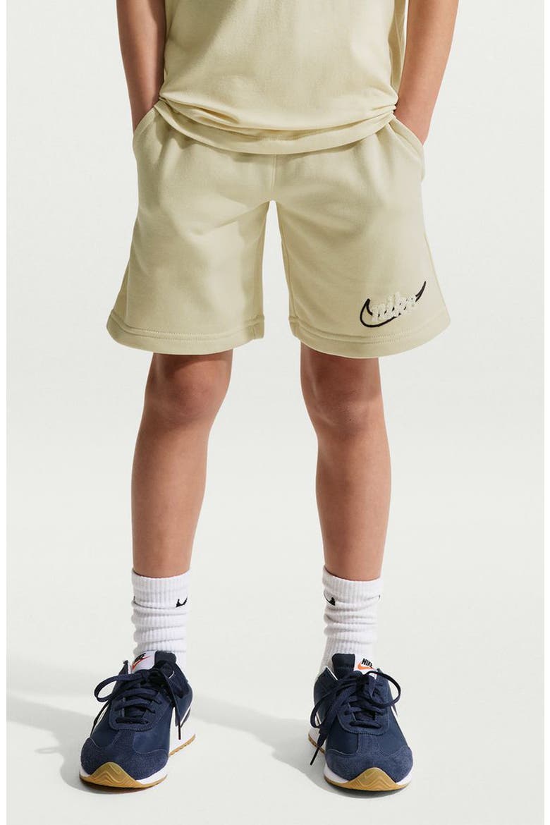 Kids' NSW Club Fleece Shorts, Main, color, LIGHT KHAKI