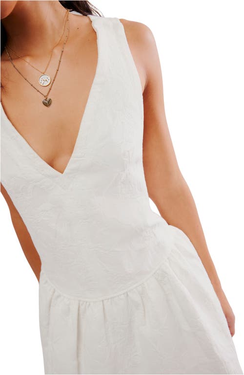 Shop Free People About Town Bow Minidress In Ivory