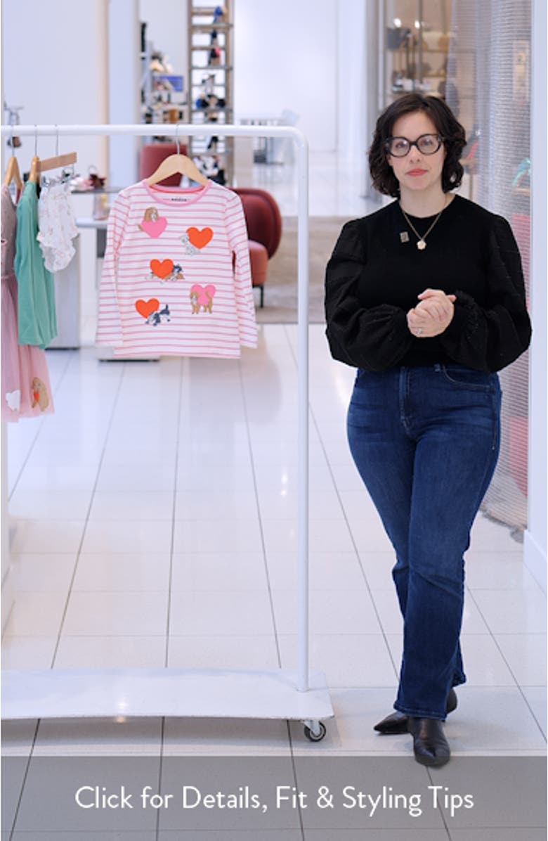 Kids' Puff Sleeve Appliqué T-Shirt, sales video thumbnail