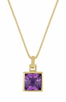 Bony Levy Color 14K Gold Amethyst Pendant Necklace