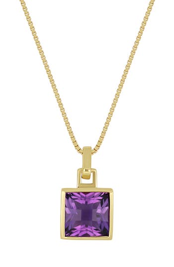Bony Levy Color 14k Gold Amethyst Pendant Necklace In Purple