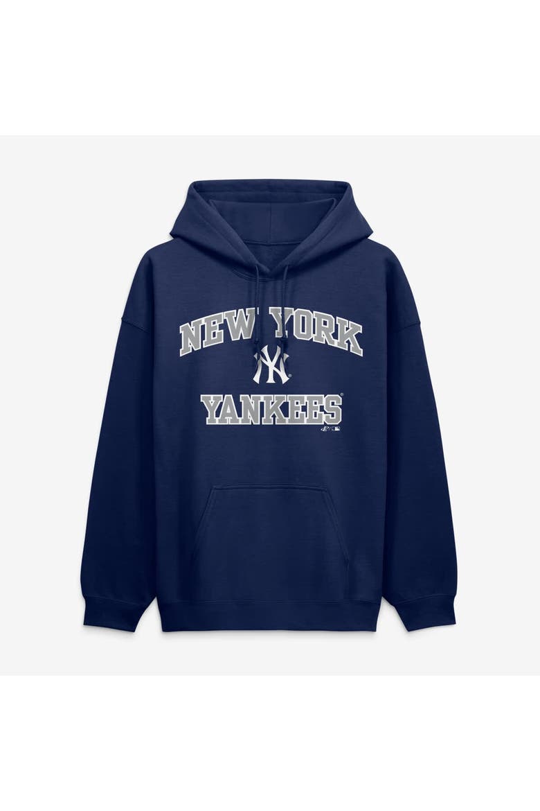 Men's Logo Athletic Navy New York Yankees Heart & Soul Hoodie, Main, color, Navy