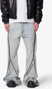 mnml Zipper Extra Flare Leg Jeans