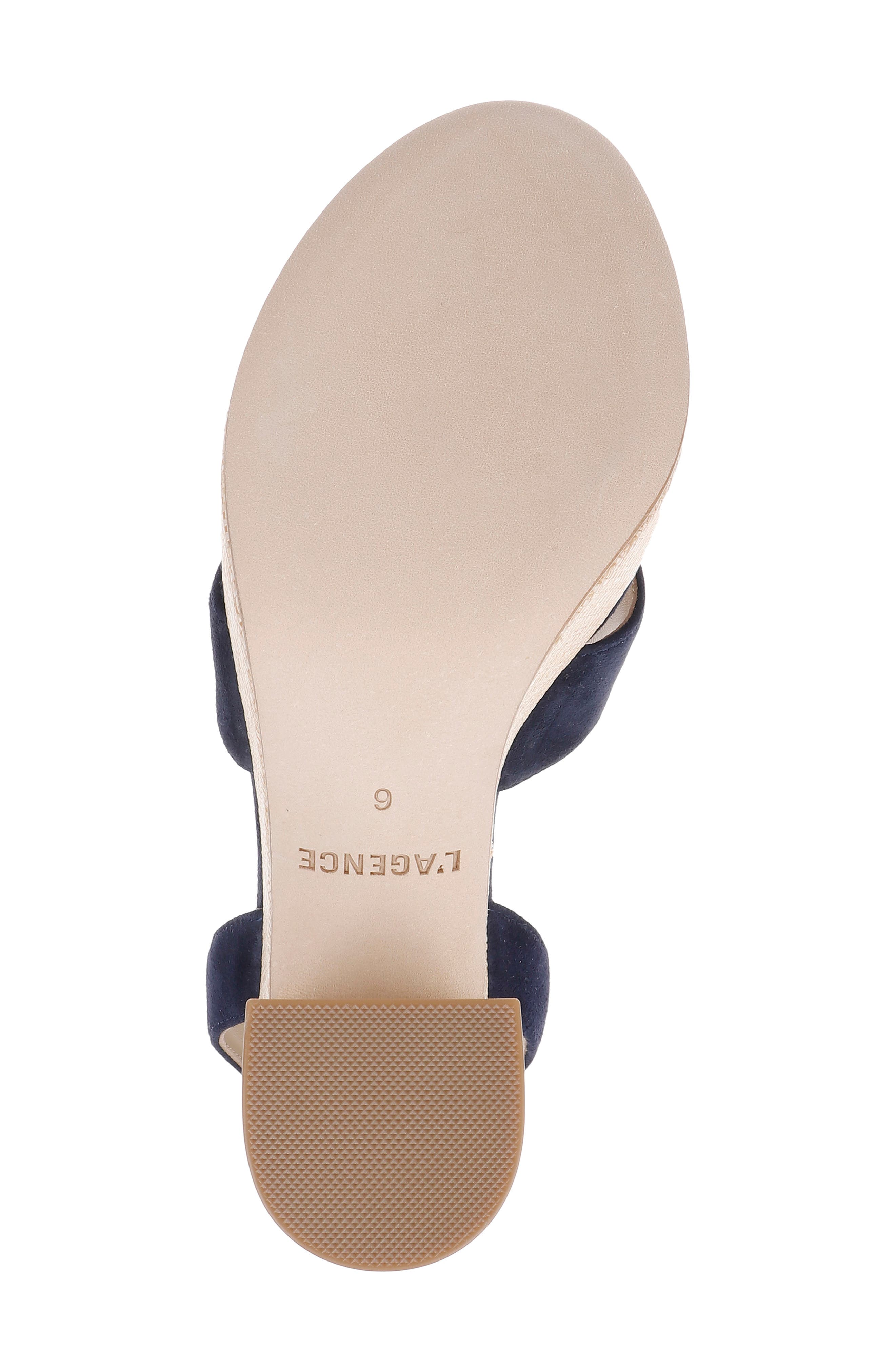 Sandrine Ankle Strap Platform Sandal, Alternate, color, MIDNIGHT SUEDE