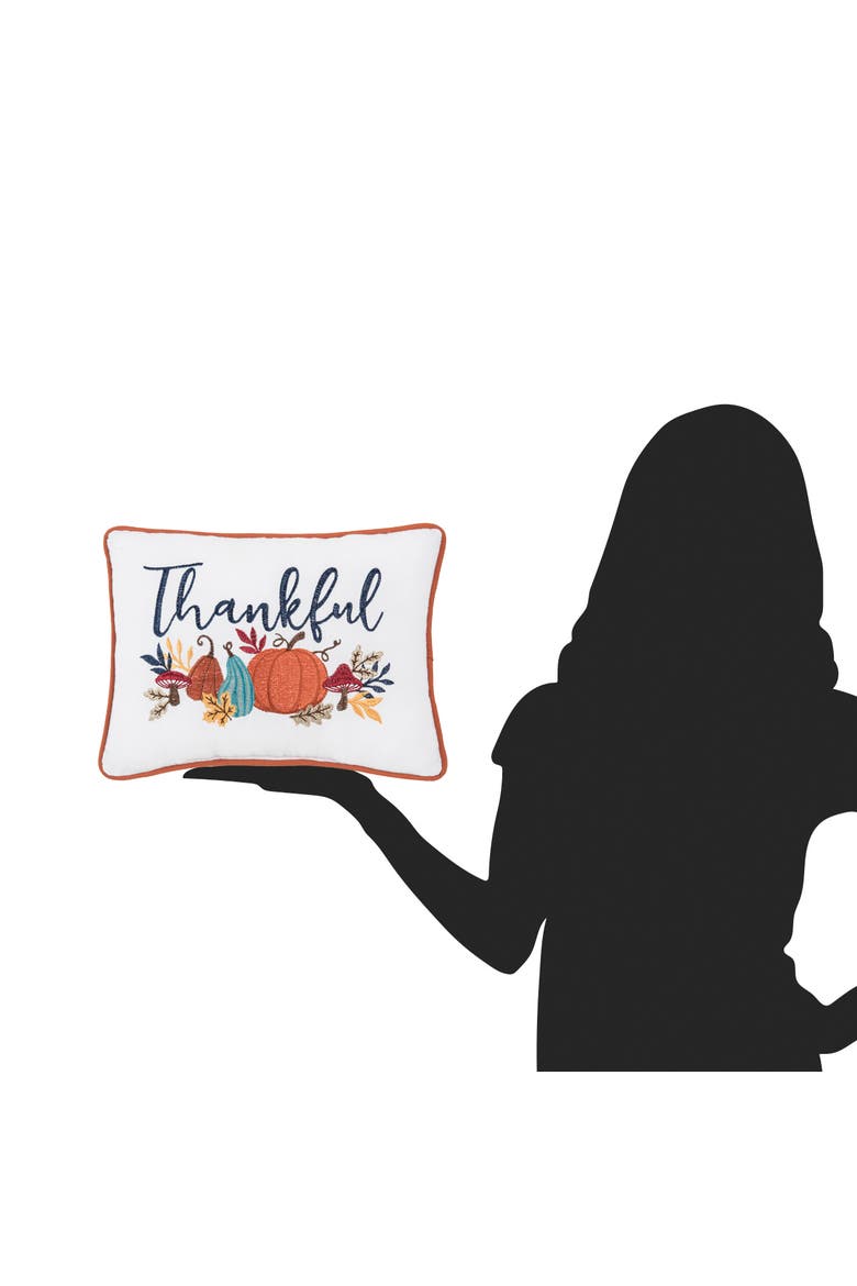 Thankful Harvest Pillow, Alternate, color, Orange