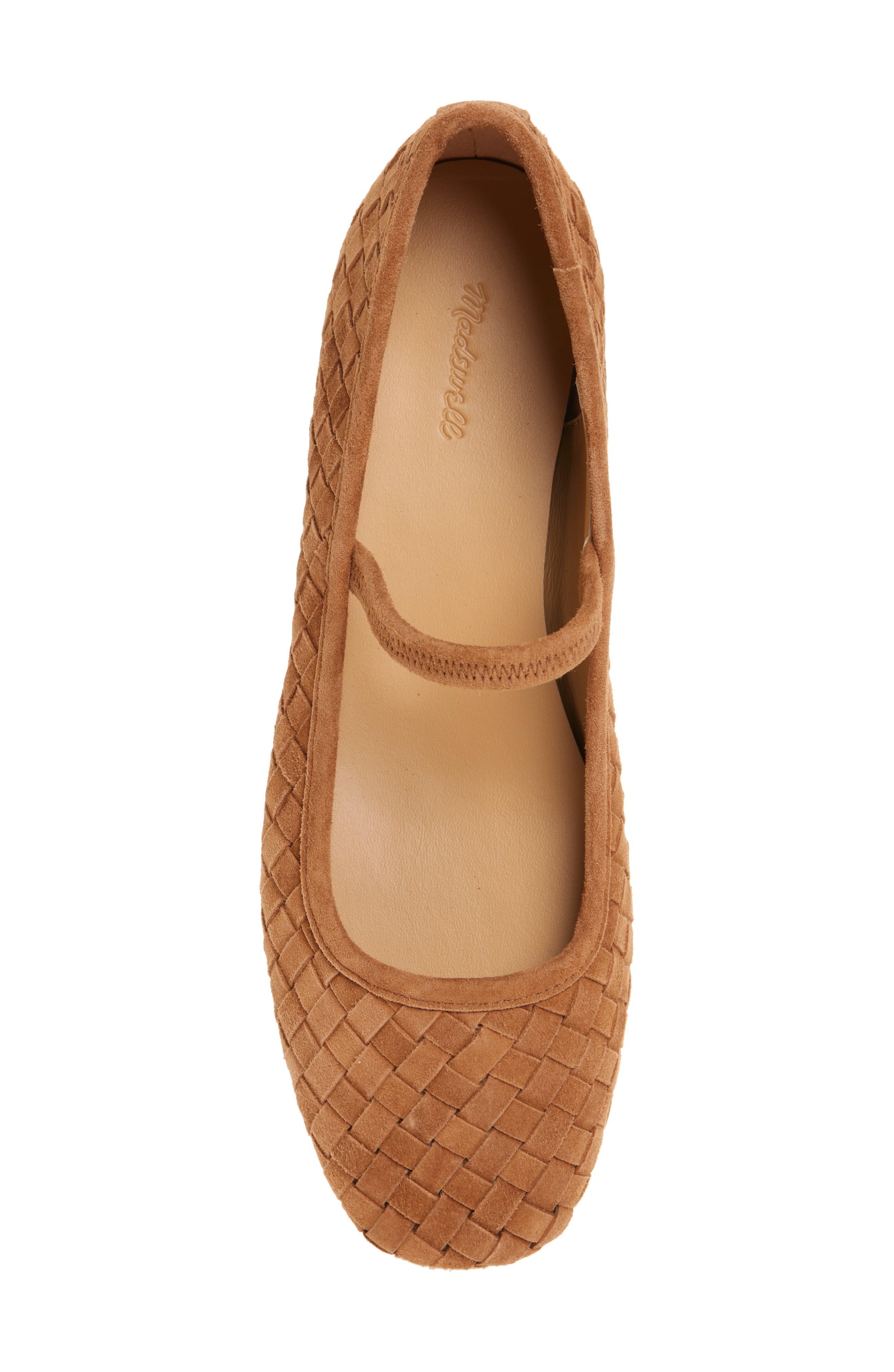 The Greta Woven Mary Jane Flat, Alternate, color, WARM HICKORY