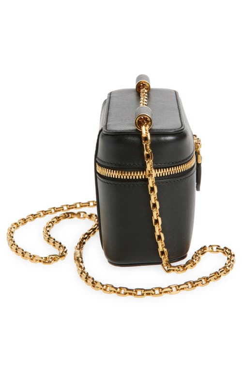 Shop Dolce & Gabbana Dolce&gabbana Sicily Leather Vanity Case Crossbody Bag In 80999 Nero