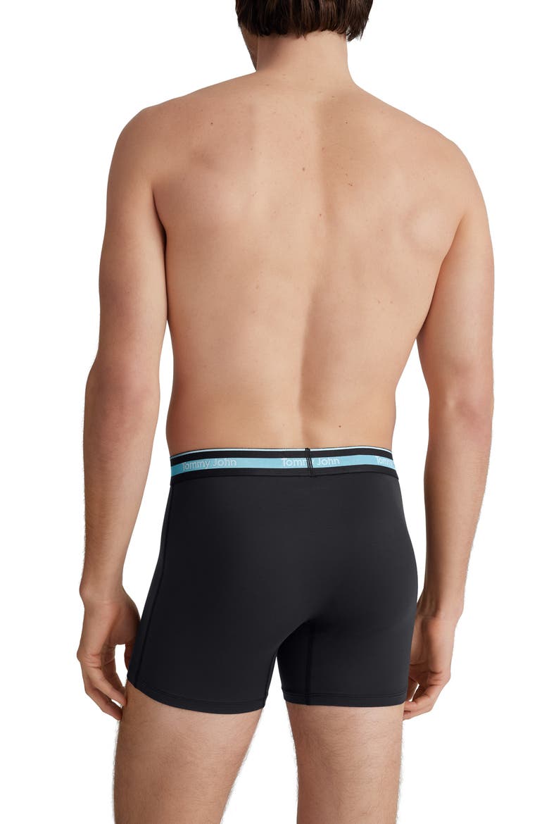 3-Pack Comfort Micro 4-Inch Boxer Briefs, Alternate, color, BK/BKHITIDE/BKBLUELX