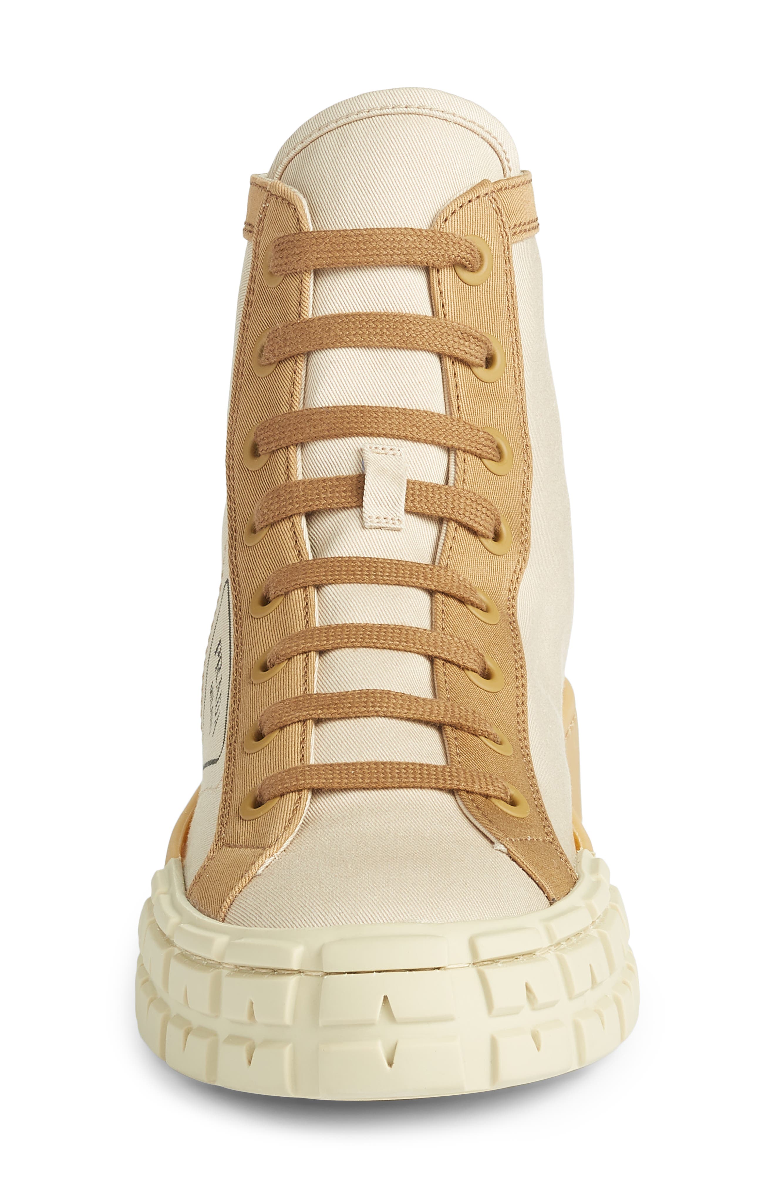 Logo High Top Sneaker, Alternate, color, BEIGE/ BROWN