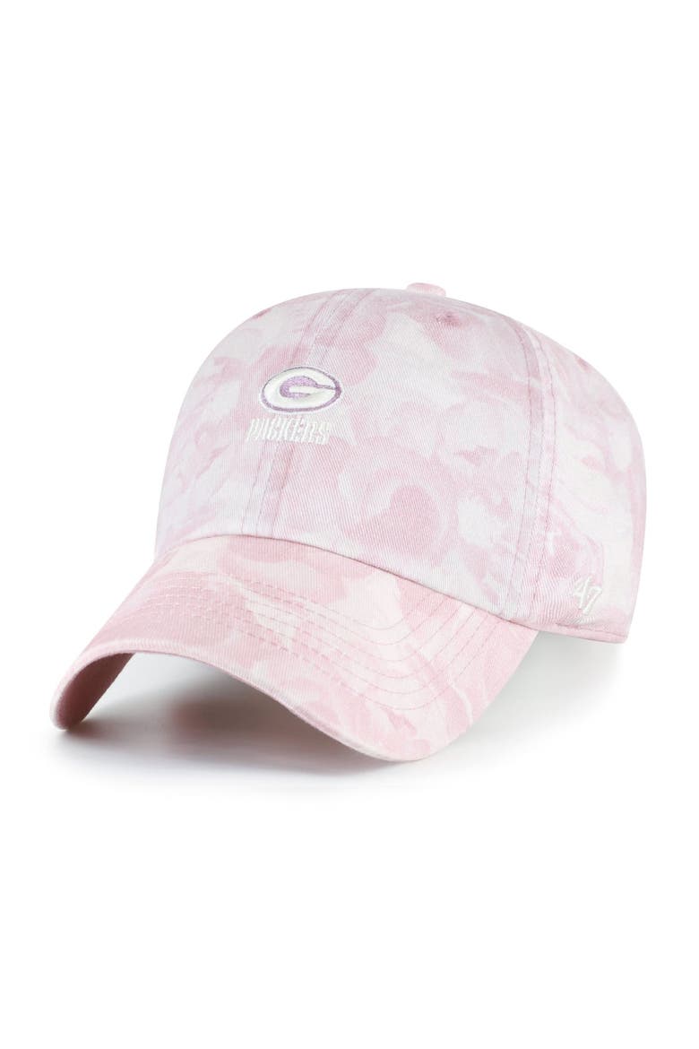 Women's '47 Pink Green Bay Packers  Gardenia Clean Up Adjustable Hat, Main, color, Pink