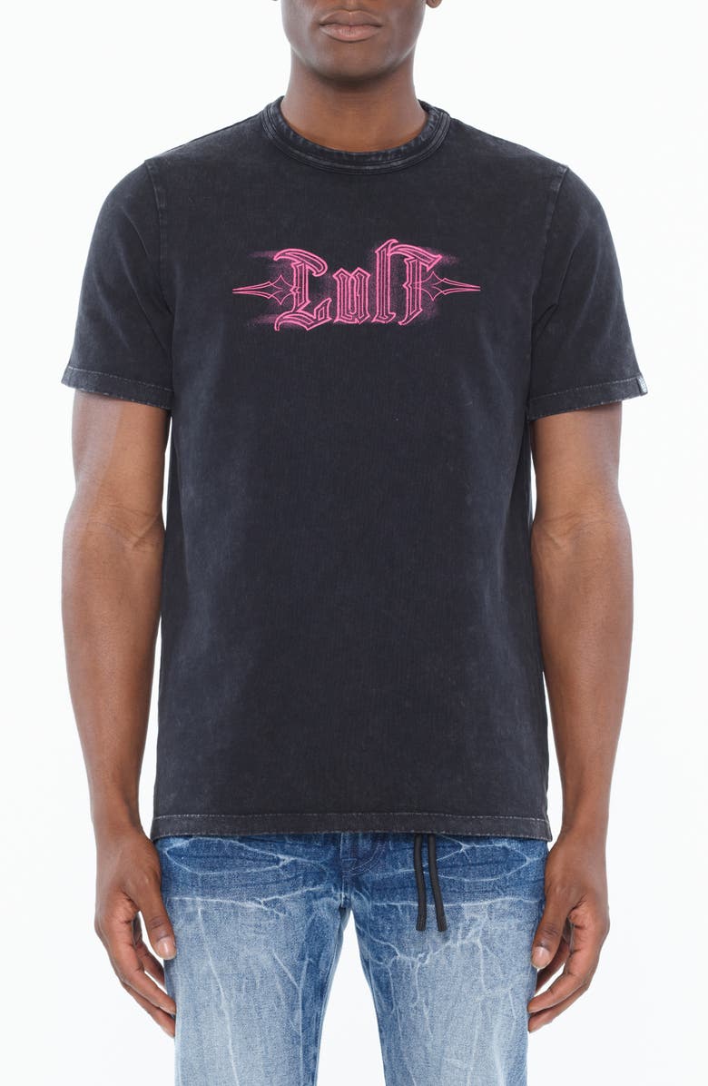 Cult of Individuality Shimuchan Cotton Graphic T-Shirt, Main, color, Steel