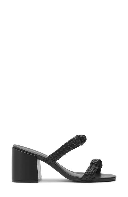 Arezzo Remy Block Heel Sandal In Black