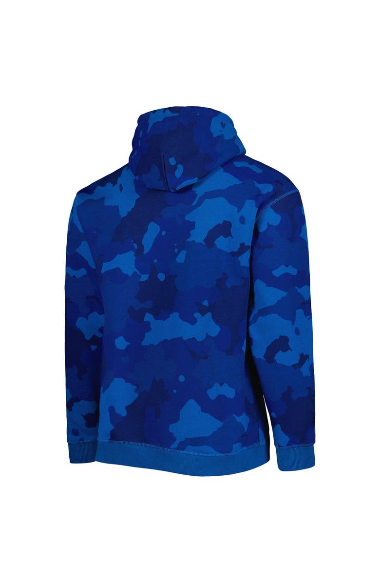 THE WILD COLLECTIVE Men's The Wild Collective Royal Indianapolis Colts Camo Pullover Hoodie, Alternate, color, 