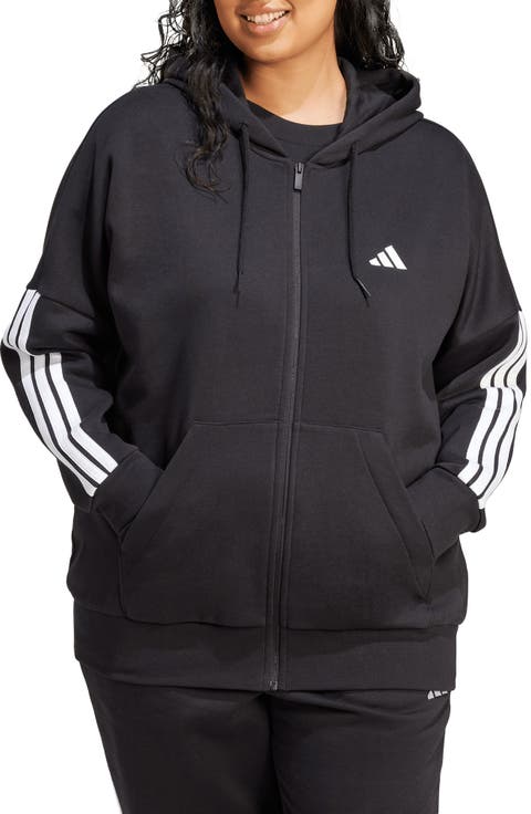 3-Stripes Fleece Zip Hoodie