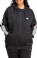 adidas 3-Stripes Fleece Zip Hoodie