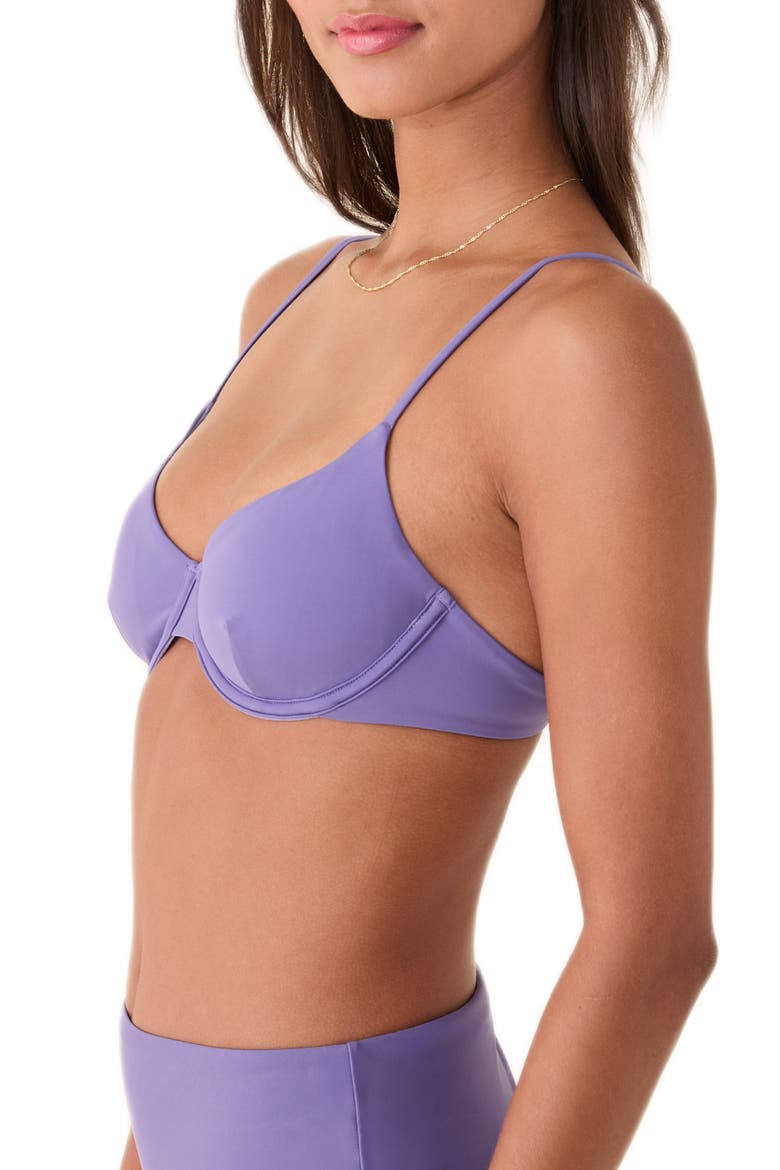 The Bermuda Underwire Bikini Top, Alternate, color, AMETHYST