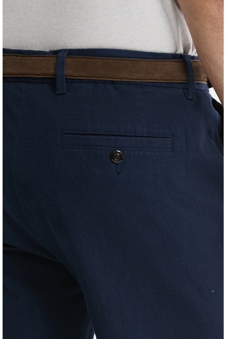 Cotton & Silk Blend Stretch Shorts, Alternate, color, NAVY