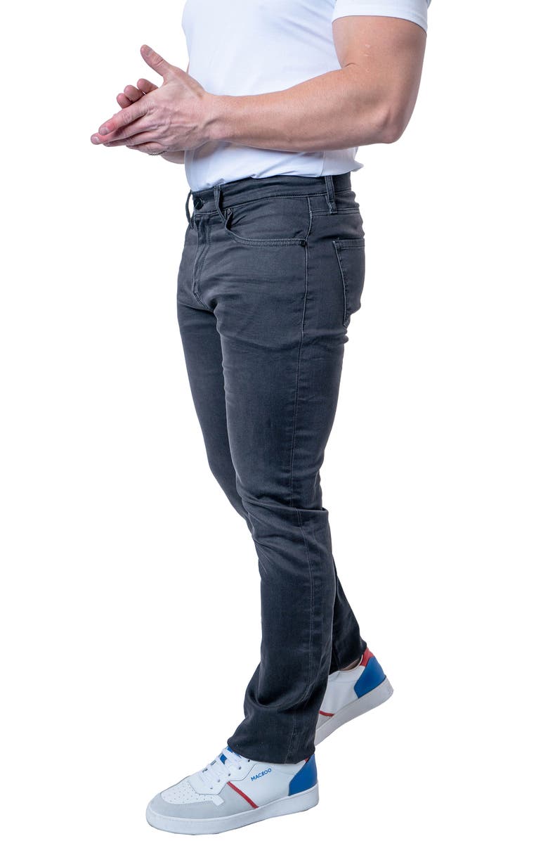 Maceoo Athletic Fit Stretch Jeans, Alternate, color, Grey