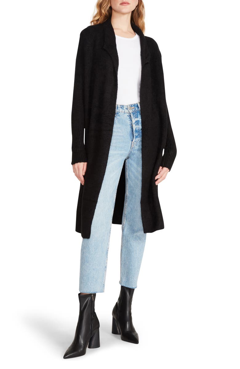 BB Dakota by Steve Madden Alder Shawl Collar Longline Cardigan, Main, color, 