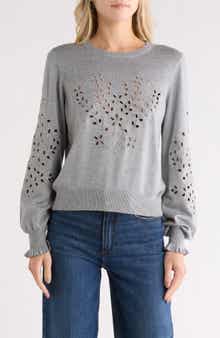 NVLT Eyelet Embroidered Sweater