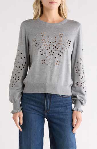 NVLT Eyelet Embroidered Sweater