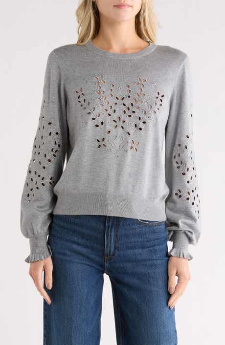 NVLT Eyelet Embroidered Sweater
