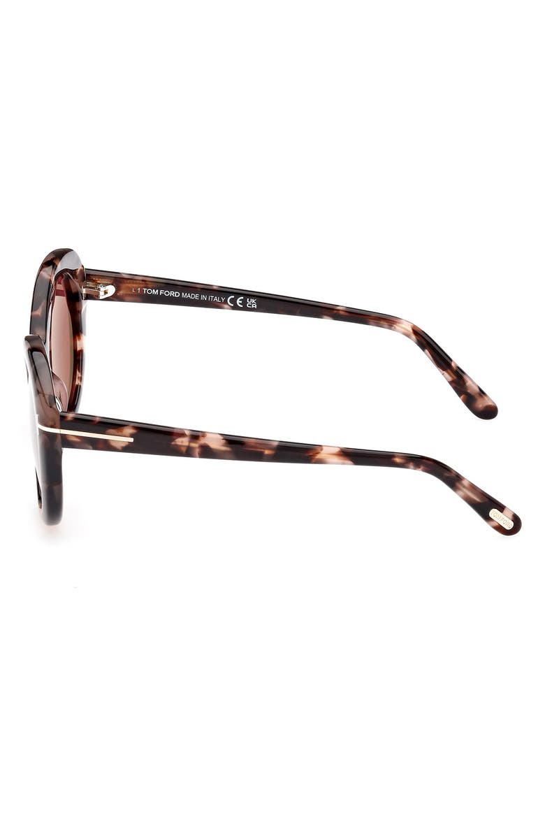 TOM FORD Lily 55mm Cat Eye Sunglasses, Alternate, color, 