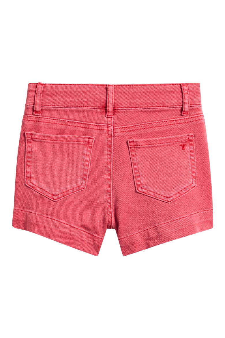 Kids' Faded Welt Pocket Denim Shorts, Alternate, color, RED