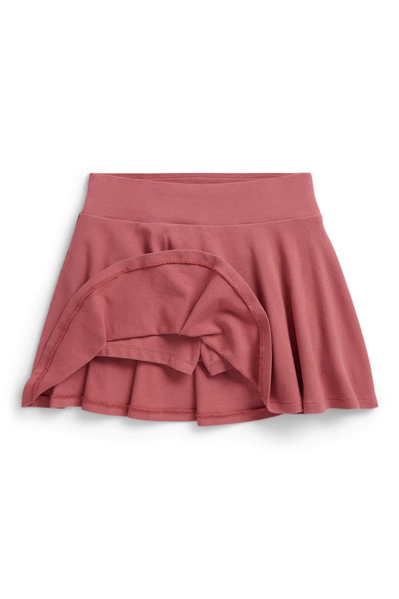 Kids' Stretch Cotton Piqué Skort, Alternate, color, PINK