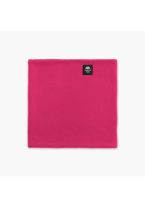 Turtle Fur Double-layer Fleece Neck Warmer In Pink
