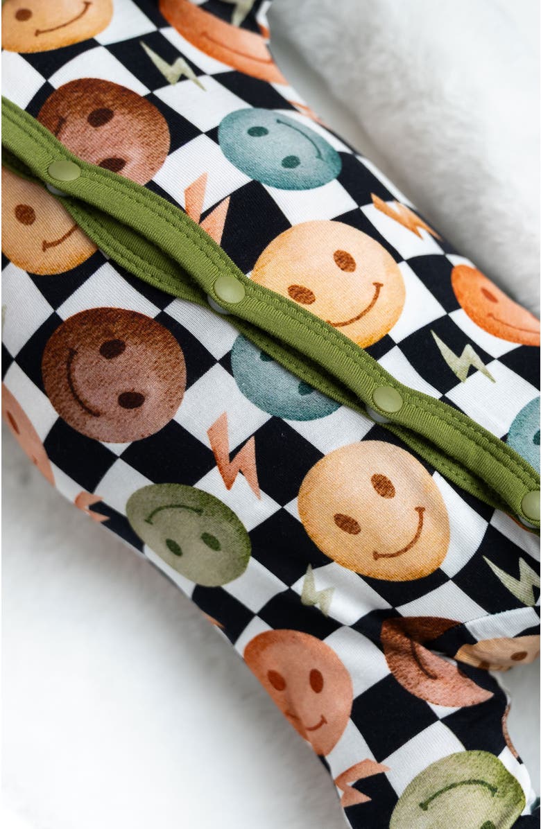 Laree + Co Hunter Convertible Baby Footie, Alternate, color, Black