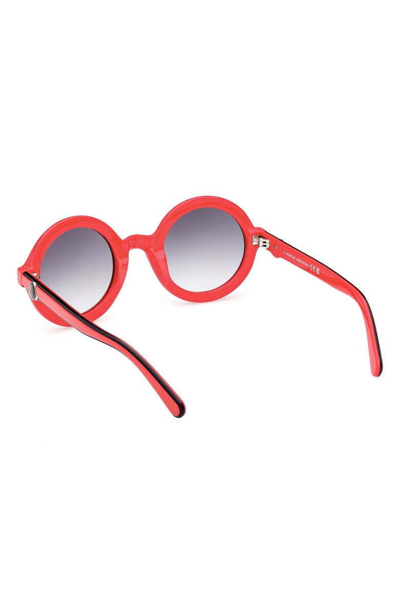Moncler 50mm Round Sunglasses, Alternate, color, 